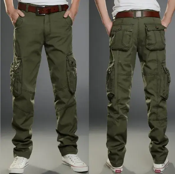 Thumbnail: 100% Cotton Six Pockets' Zipped  Men's Trousers