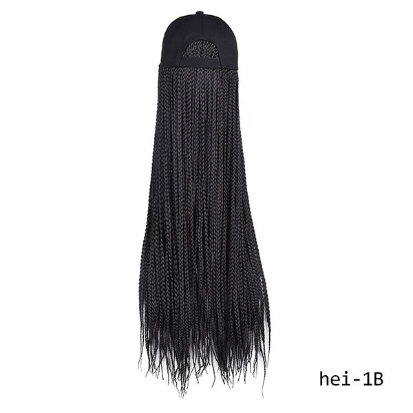 Thumbnail: Long Synthetic  Braid Baseball Cap Wig
