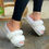 Pikkukuva: Faux Fur  Lady Shoes Platform Diamond  Sandals
