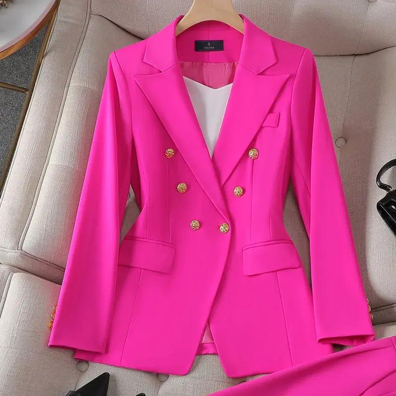 Thumbnail: Long Sleeve Lapel Button Blazer Tops Jacket Coat