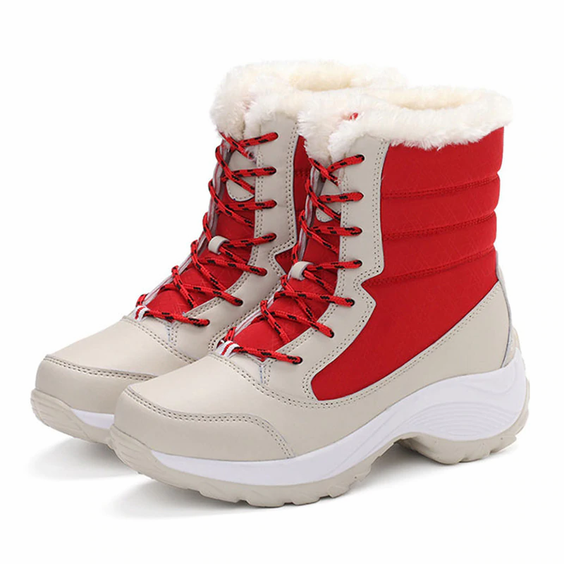 Thumbnail: Women Boots Waterproof Winter Shoes