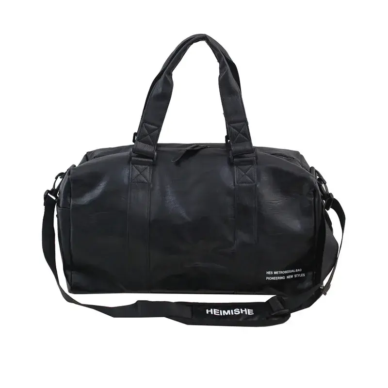Thumbnail: Pu Leather Sports Gym Travel  Duffle Bag With Shoes Compartment