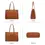 Thumbnail: Solid 15.6 Inch Laptop Handbag for Women