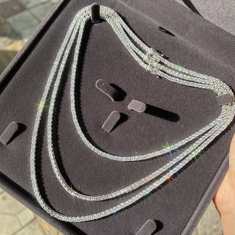 Thumbnail: High Quality Sterling Silver 3MM 4MM Chain