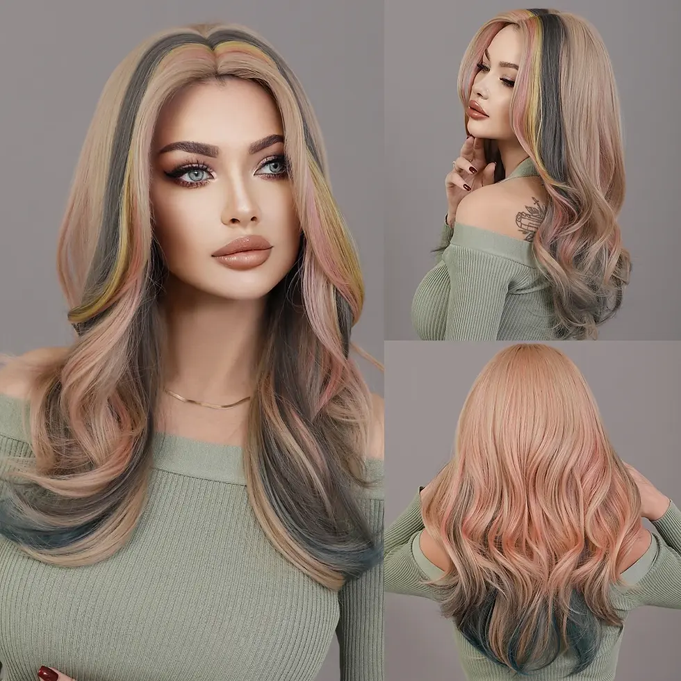 Thumbnail: Long Wavy Synthetic Curly Hair Wig