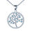 थंबनेल: Sterling Silver Tree of Life Pendant Necklace for Women