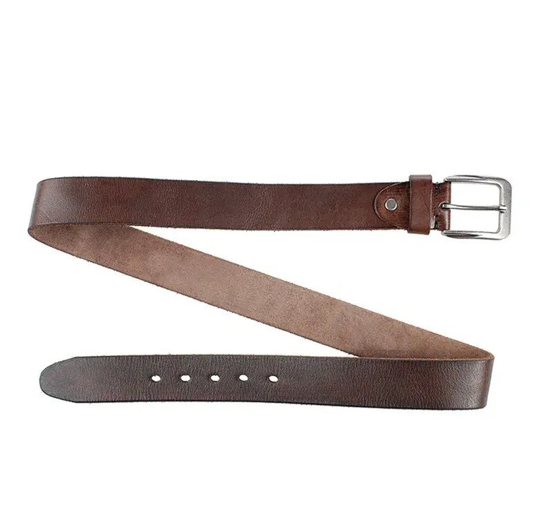 Thumbnail: Vintage Genuine Leather Men's Handmade Leather Belt
