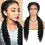 Thumbnail: Synthetic Lace Front Dutch Twins Braid Wigs With Baby Hair Curly Ends