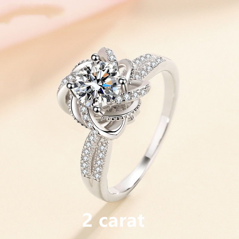 Thumbnail: Original 1-2 Carat Brilliant Cut Diamond Ring