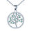 Thumbnail: Sterling Silver Tree of Life Pendant Necklace for Women