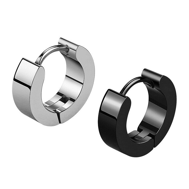 Thumbnail: Stainless Steel Stud Earrings for Women Men