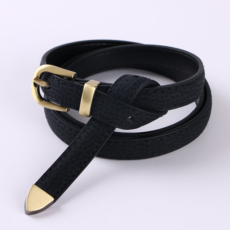 Jeans ceinture women pu black leather belt