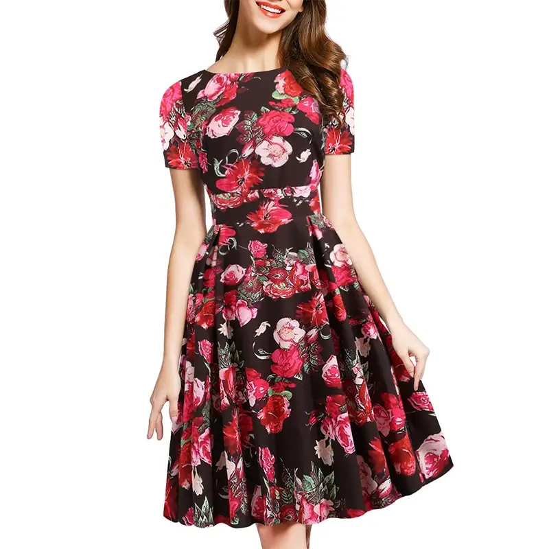 Thumbnail: Short Sleeve Floral  for Women