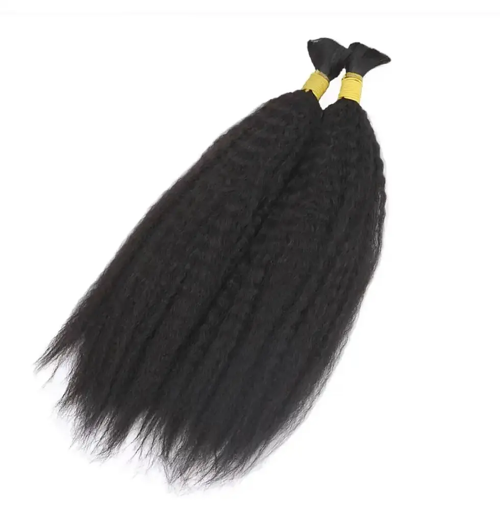 Thumbnail: Human Braiding Hair Bulk No Weft Cuticle Aligned Hair Extensions