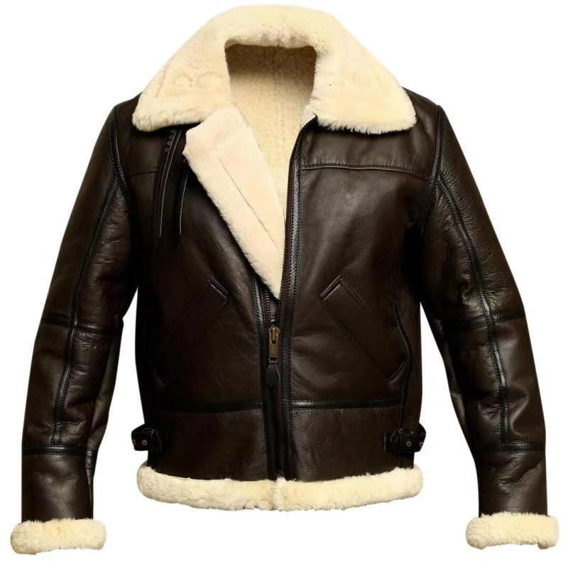 Thumbnail: Leather Jacket Men's Winter Jacket