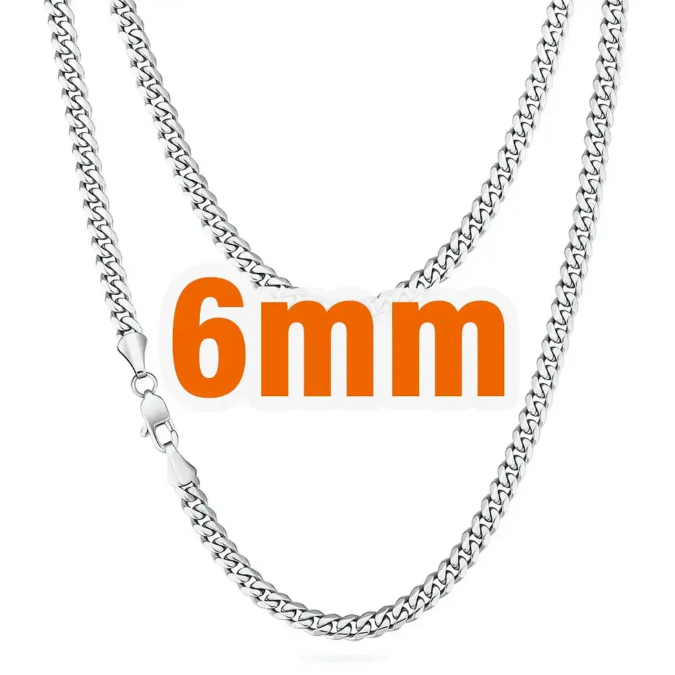 Thumbnail: Real 14K Gold Filled Chain Stainless Steel 3/5/6/8mm  Necklace for Men Women