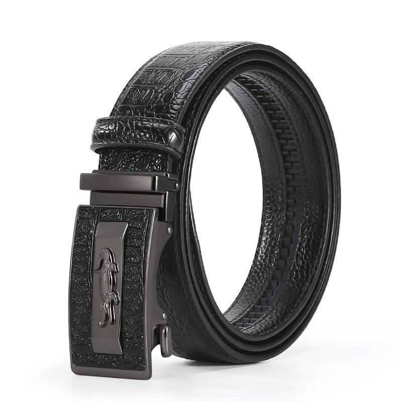 Thumbnail: Luxury Men Buckle Belt Genuine Cow Leather Belt for Men