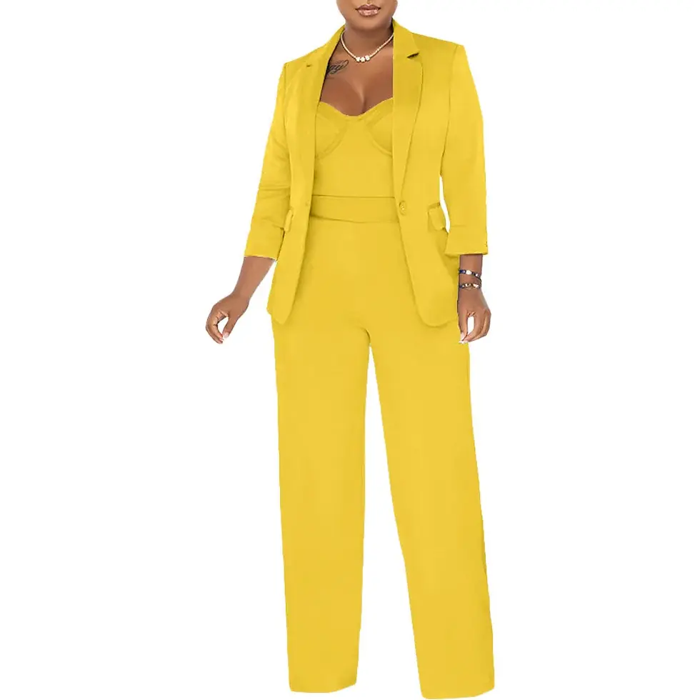 Thumbnail: Elegant Office Ladys Suits Two Piece Sets