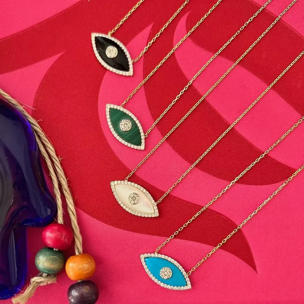 Thumbnail: Evil Eyes Pendants Necklace