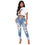 الصورة المصغرة: Plus Size Women's Jeans High Waist Women Washed Holes