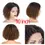 Thumbnail: Curly Bob Hair Wigs Natural Human Hair Wig