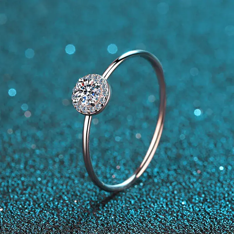 Thumbnail: Original 0.3 Carat Moissanite Wedding Ring