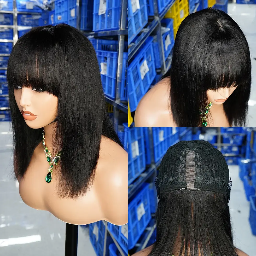 Thumbnail: Bone Straight Bob Wigs Brazilian Human Hair Frontal Wigs