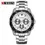 Miniatura: Men Quartz Watch Stainless Steel Strap Wristwatch