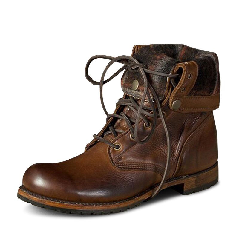 Thumbnail: Men Boots Leather Plus Size Knight