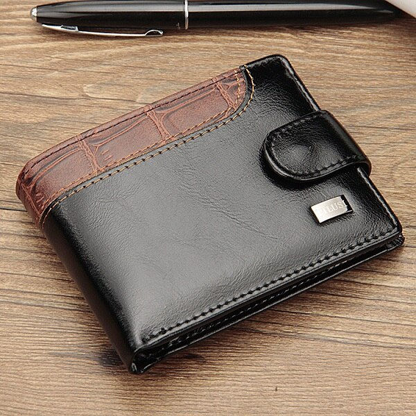 Thumbnail: Men Wallets Patchwork Leather