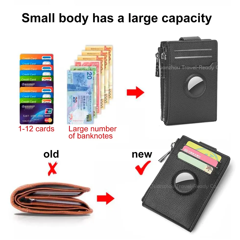 Thumbnail: Card Holder Wallet Women Genuine Leather RFID Ladies Card Holder