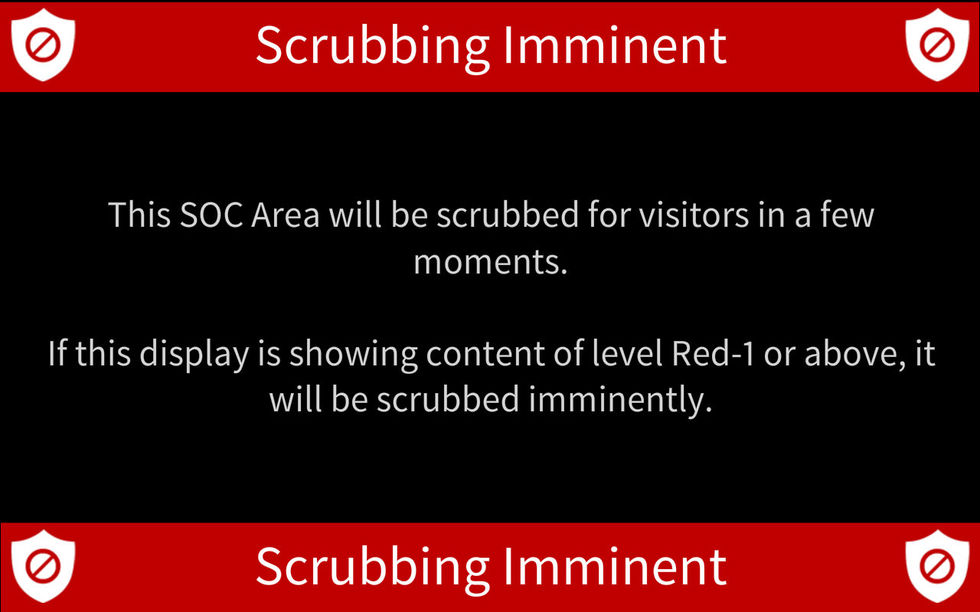 Using Clock Display to Display Scrub Messages