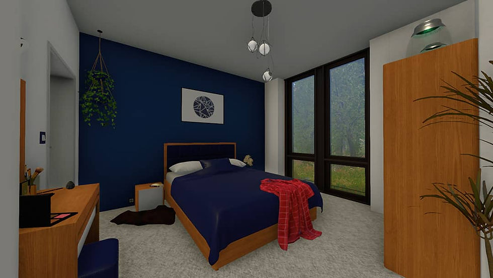 House Flipper's Summer House is a tiny property decorated in modern style and furniture
