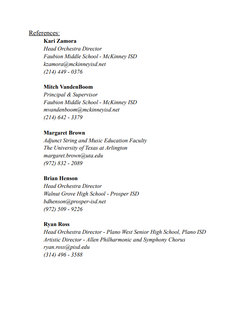 Brandon Berens References