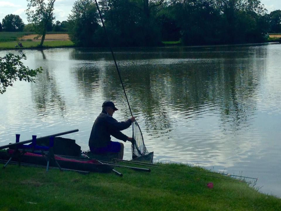 Fishing at Rood Ashton Lake