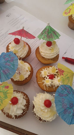 cupcakes piña colada