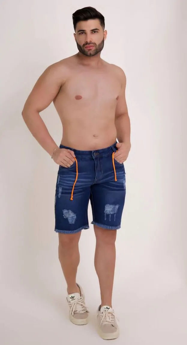 Bermuda Jeans Detonada