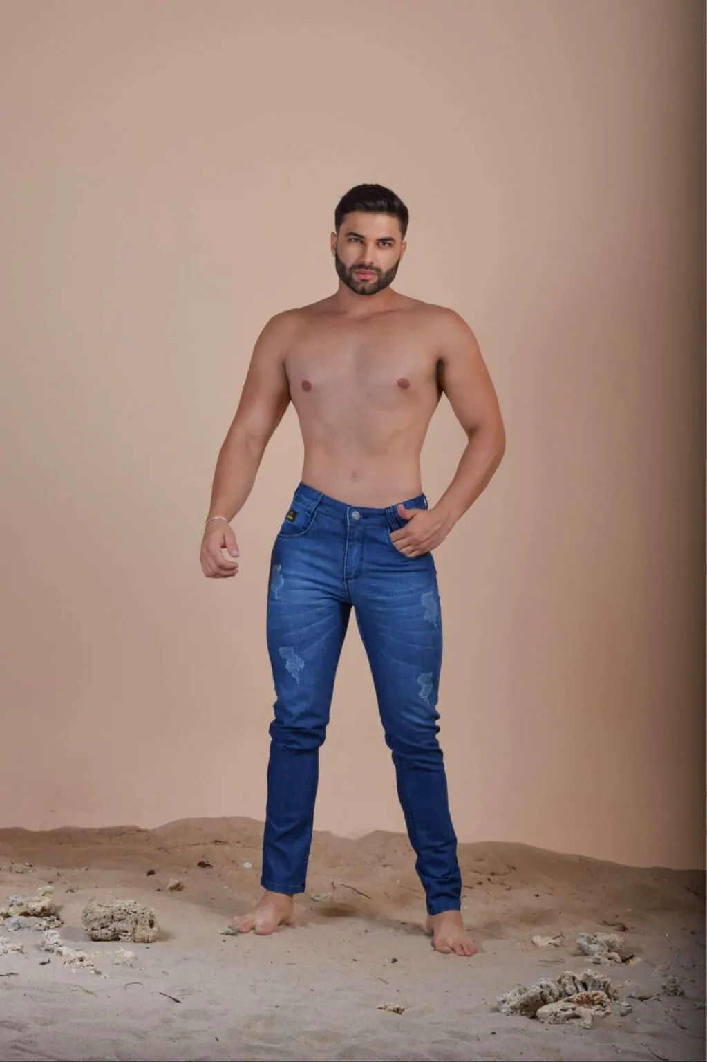 Calça Bigode e Puído