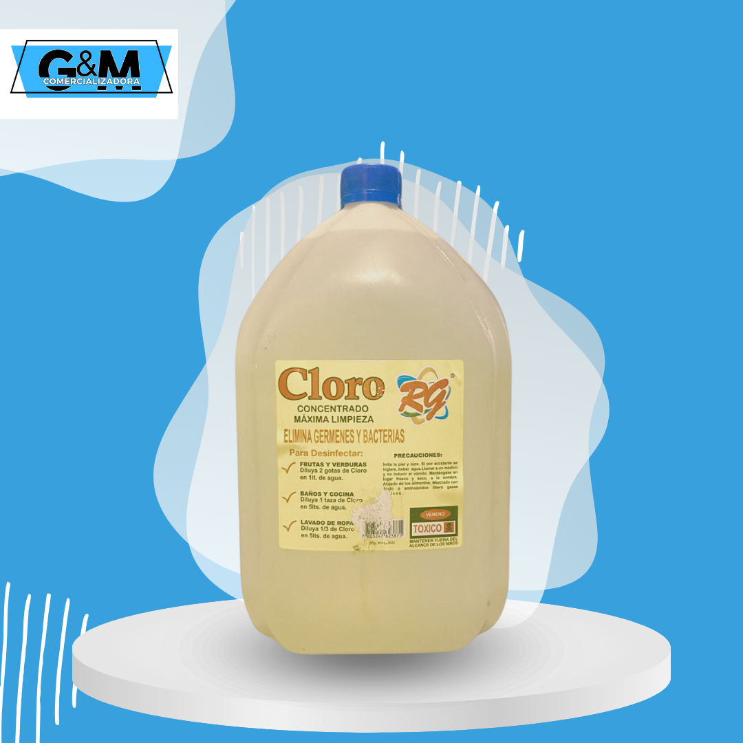 CLORO HOGAR 5 LTS MARCA RG