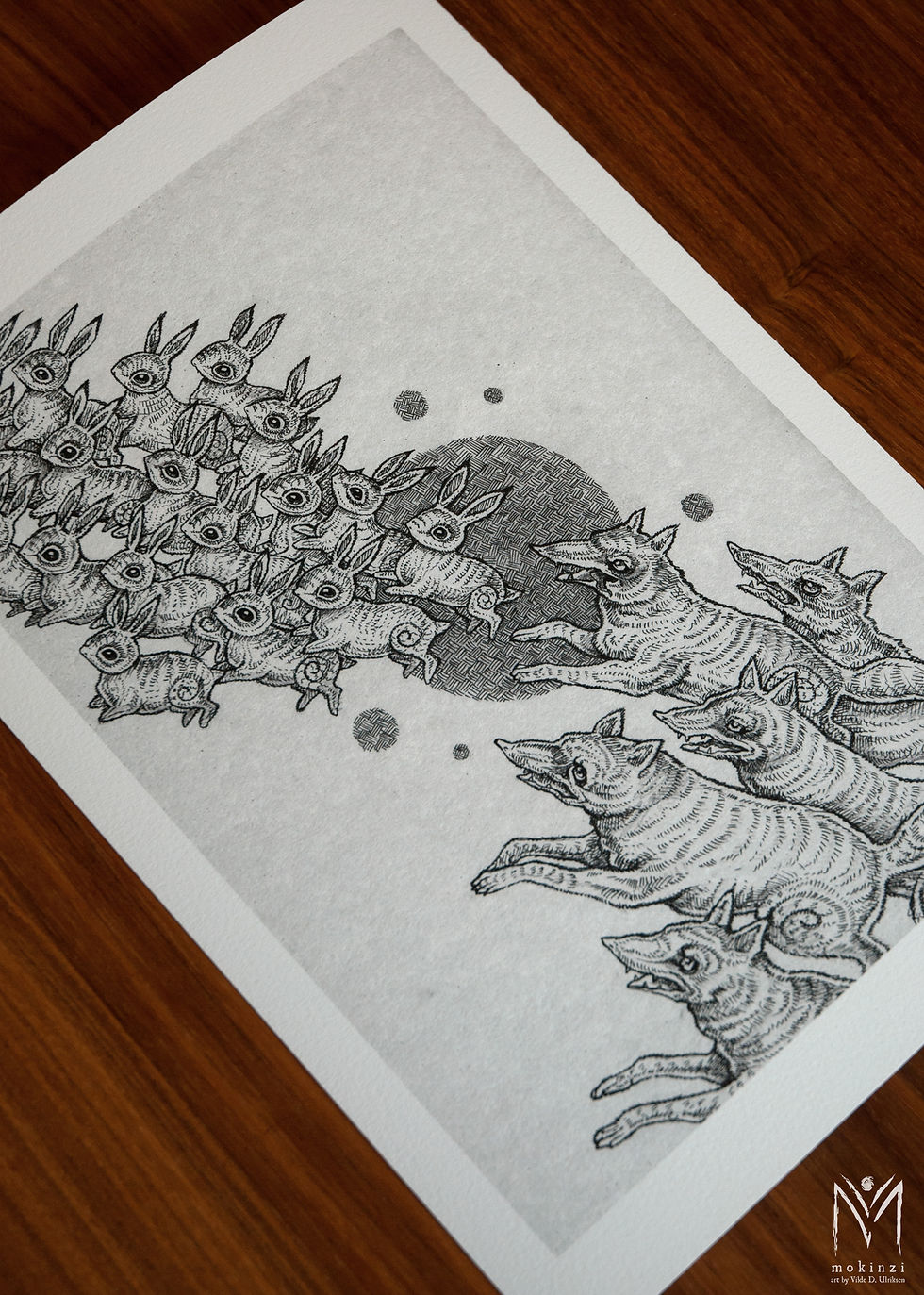 Thumbnail: 'A Chase of Life and Death' Print