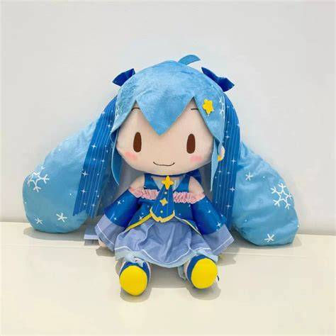 Thumbnail: Hatsune Miku Special Fluffy Plush – SNOW MIKU 2017