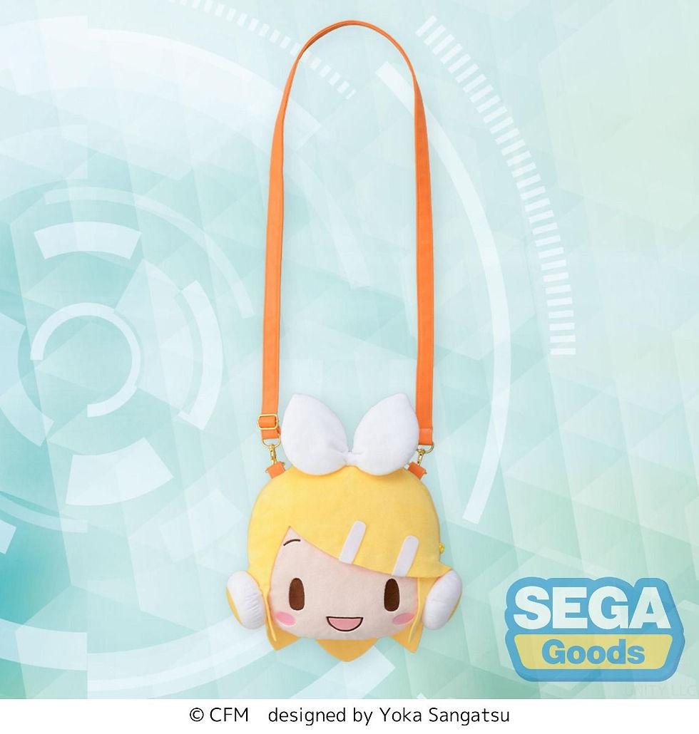 Thumbnail: Kagamine Rin Face Shoulder fuwa petit Bag M