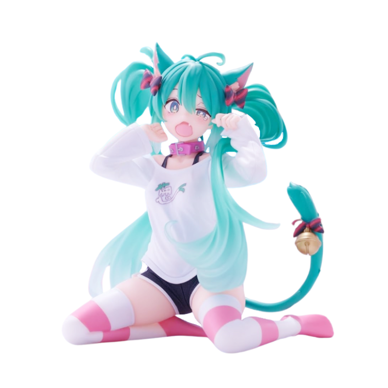 Hatsune Miku Desktop Cute Figure – Cat Ear T-Shirt Ver. (Reissue)