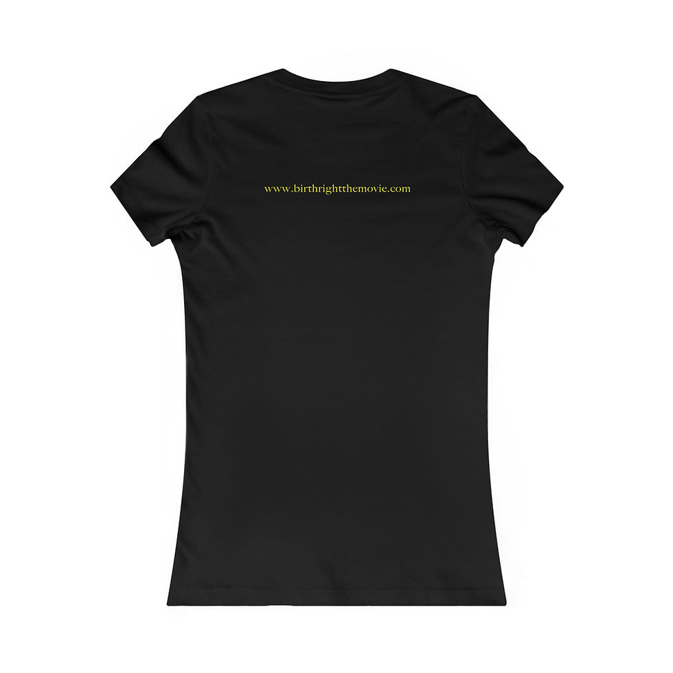 Thumbnail: BirthRight Logo Women's Tee Website On Back-Shirt For Freedom Seekers 