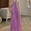 Thumbnail: DS2114 Purple Round Neck Dress