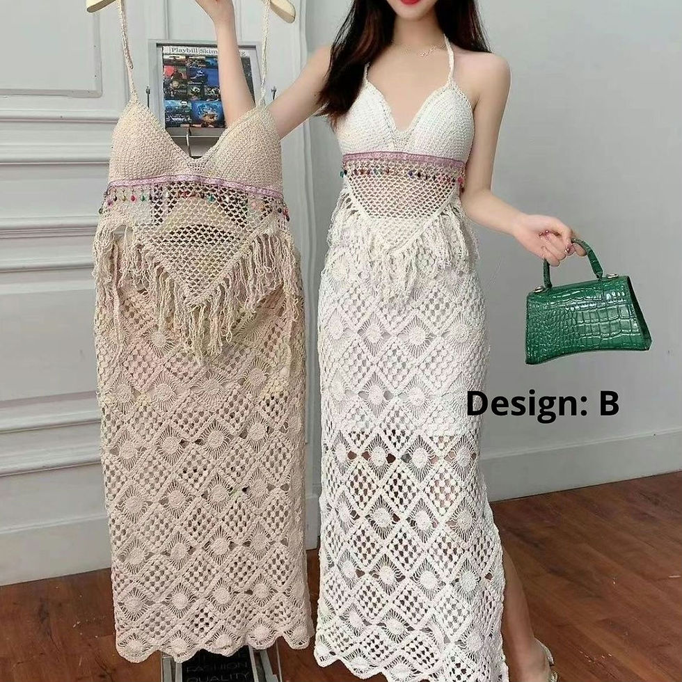 Thumbnail: SKD23 Knit top + Dress beachwear