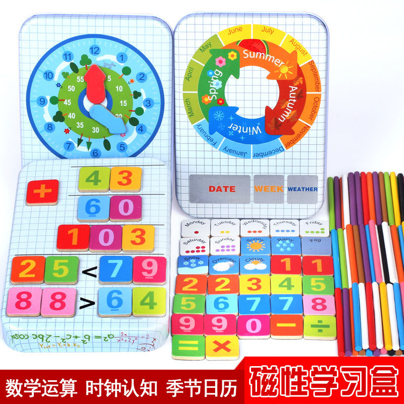 Thumbnail: Magnetic Mathematics Time Days Learning box