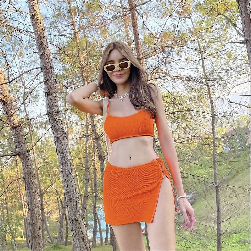Thumbnail: SBS2449 Plain Colour Mini Skirt Bikini