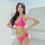 Thumbnail: SS551 Rose Pink String Back Bikini