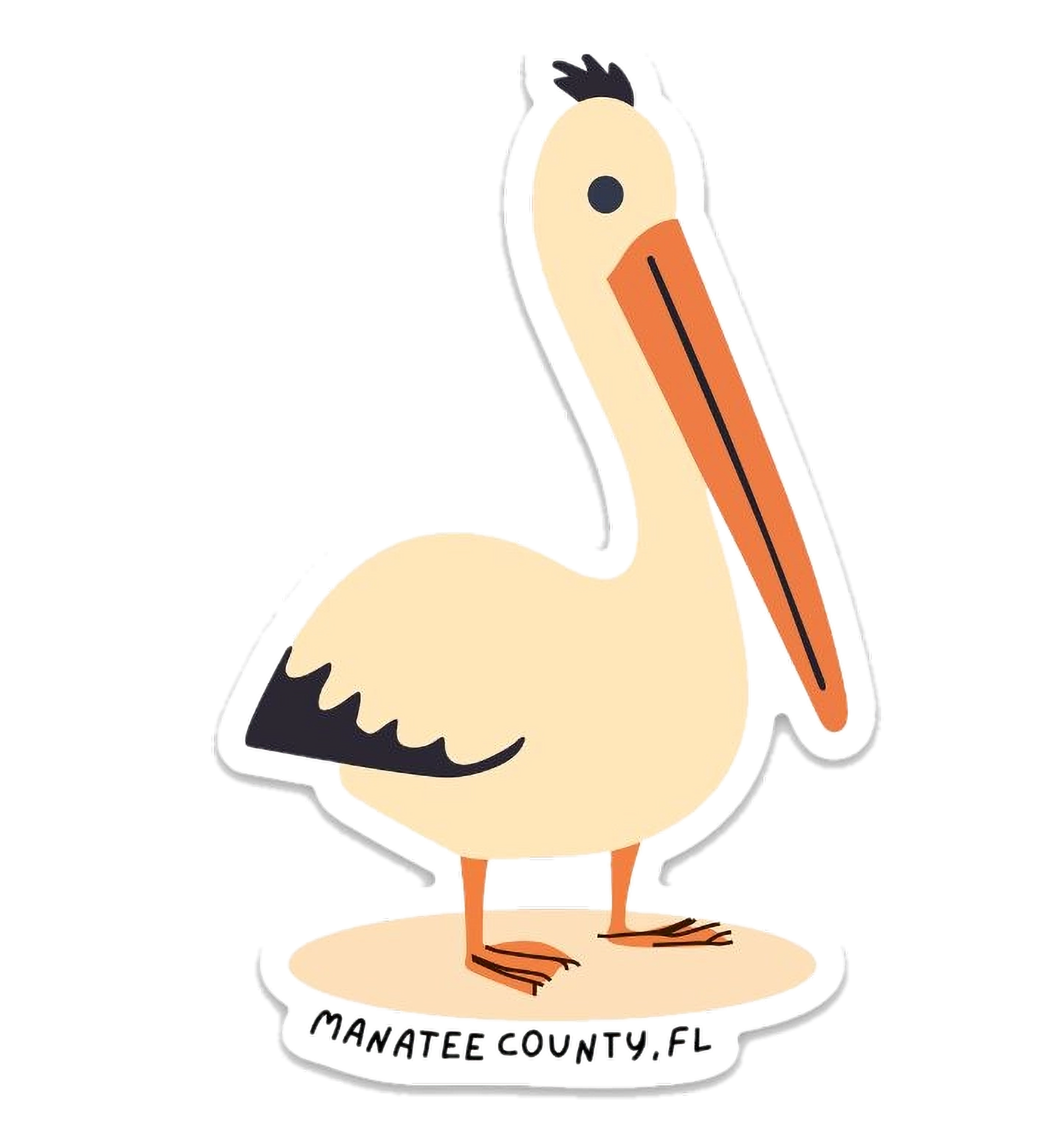 Manatee County Pelican 2.48″ × 4″